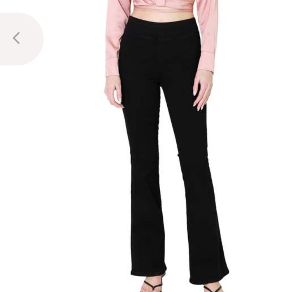 Frame jetset flare Denim washed Black Pants size 2
